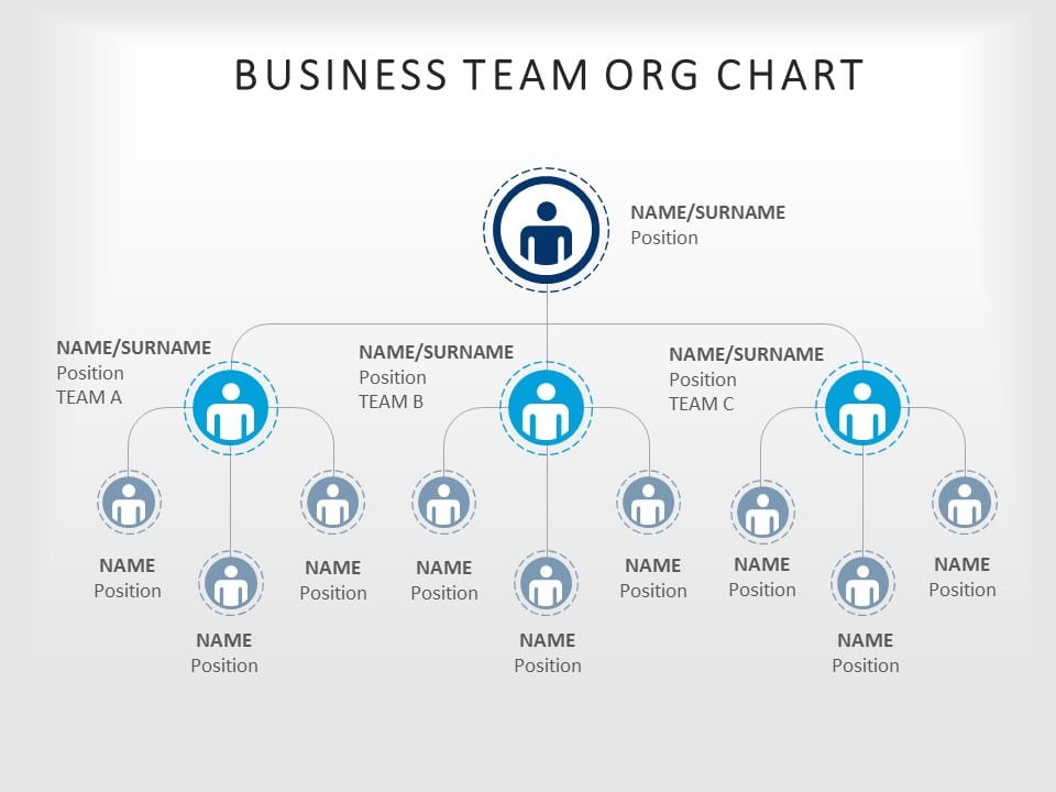 organization chart 04 PowerPoint Template & Google Slides Theme