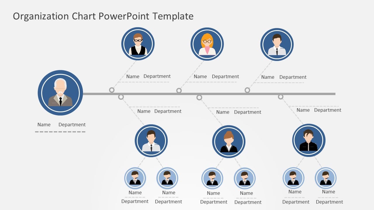 organization chart 05 PowerPoint Template & Google Slides Theme