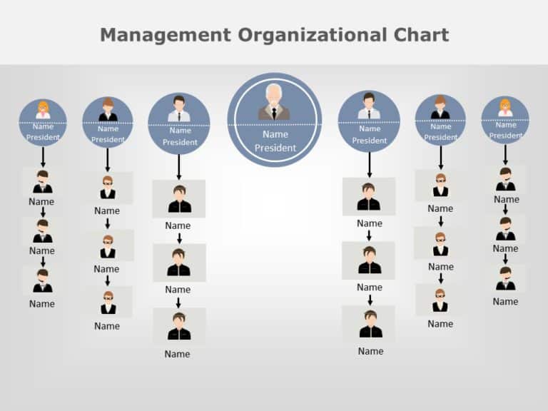 organization chart 08 PowerPoint Template