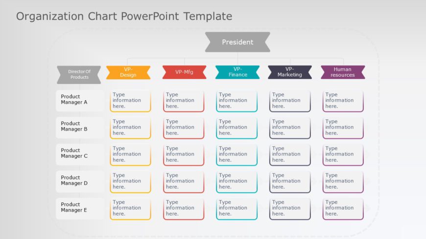 organization chart 11 PowerPoint Template