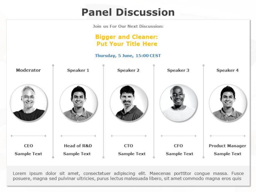 Panel Discussion 02 PowerPoint Template SlideUpLift