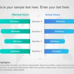 Planned Vs Actual Hours PowerPoint Template & Google Slides Theme