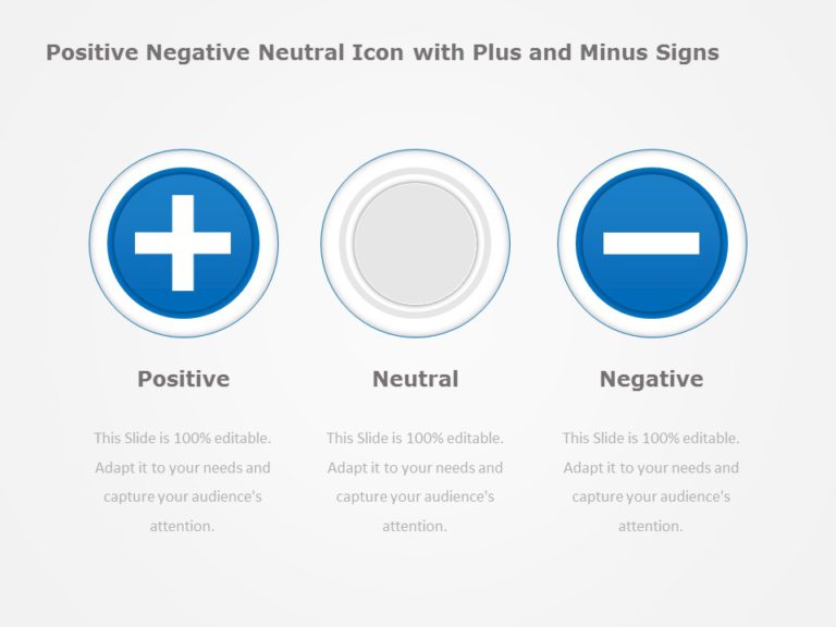 Positive Negative Neutral 01 PowerPoint Template & Google Slides Theme