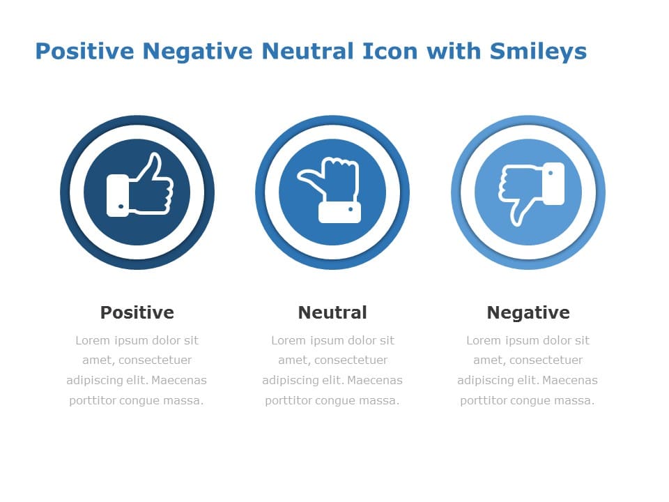 Positive Negative Neutral 04 PowerPoint Template