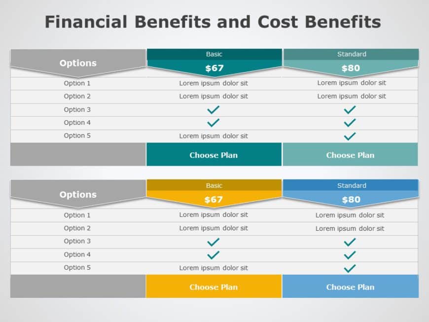 Pricing Options 01 PowerPoint Template