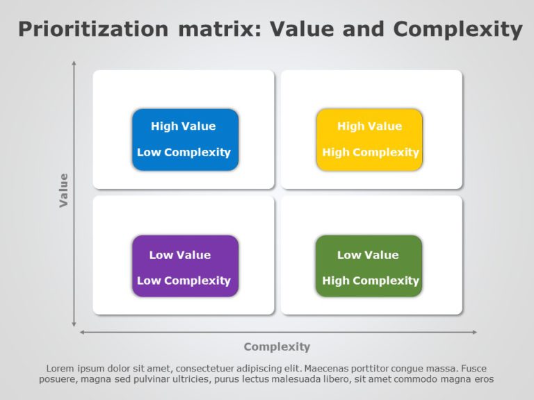 Prioritization Matrix 04 PowerPoint Template & Google Slides Theme