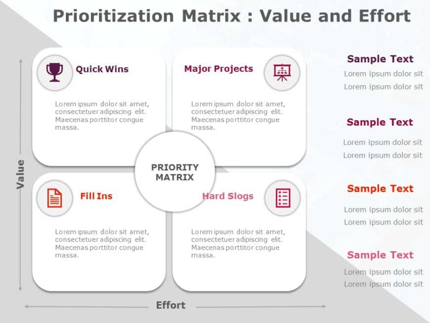 Prioritization Matrix 11 PowerPoint Template