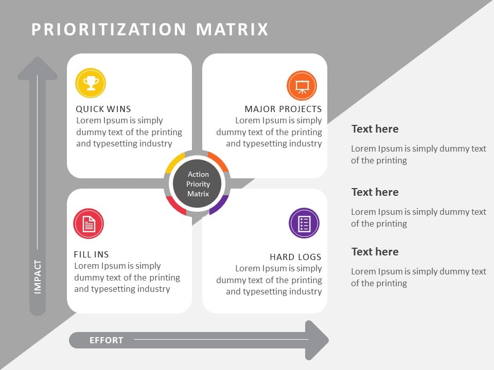 Priority Matrix 01 PowerPoint Template & Google Slides Theme
