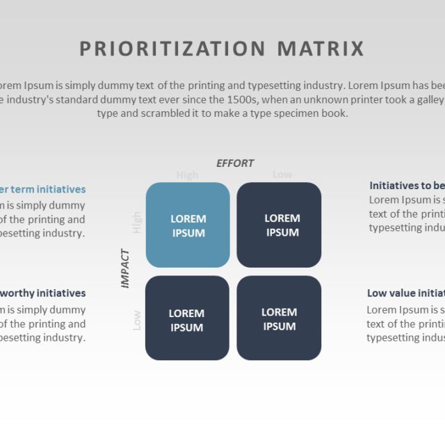 priority matrix PowerPoint Template