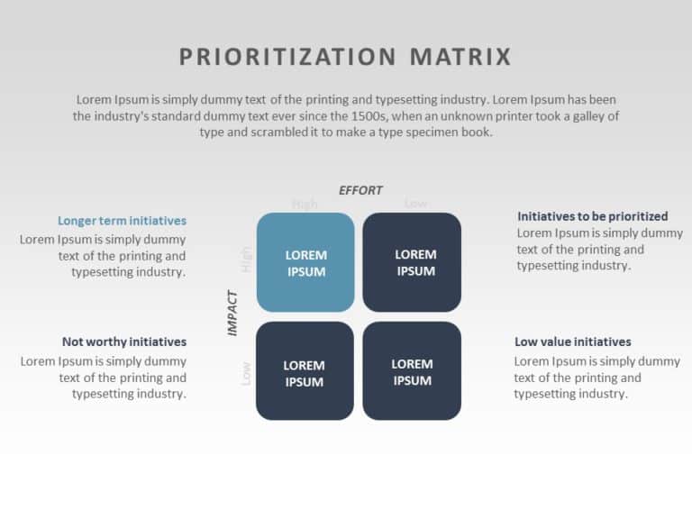 Priority Matrix 06 PowerPoint Template