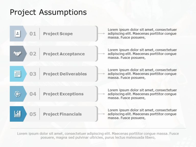 Project Assumptions 03 PowerPoint Template