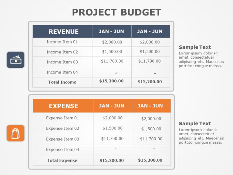 Project Budget 03 PowerPoint Template & Google Slides Theme