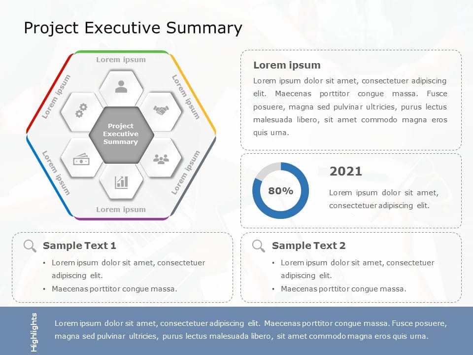 Project Executive Summary 01 PowerPoint Template