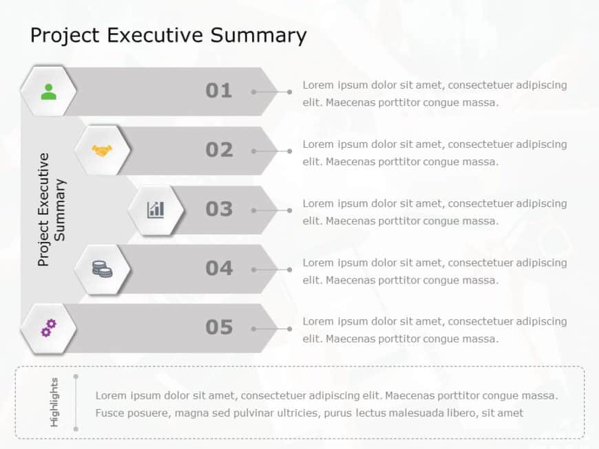 Project Executive Summary 02 PowerPoint Template