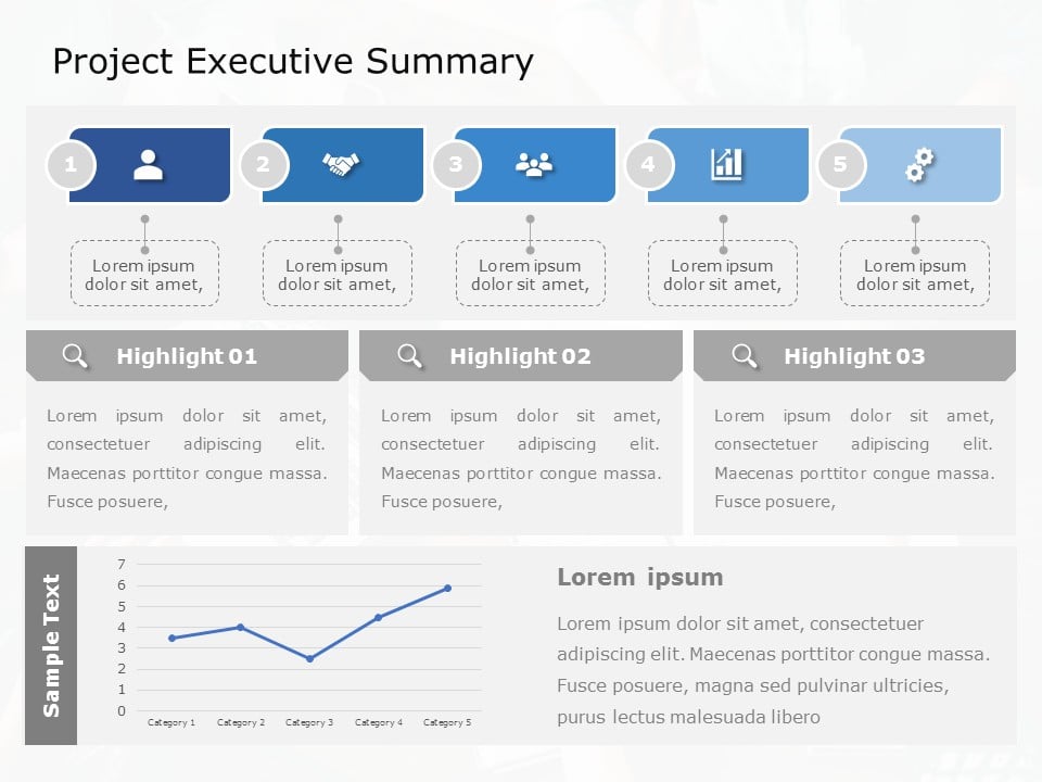 Project Executive Summary 03 PowerPoint Template