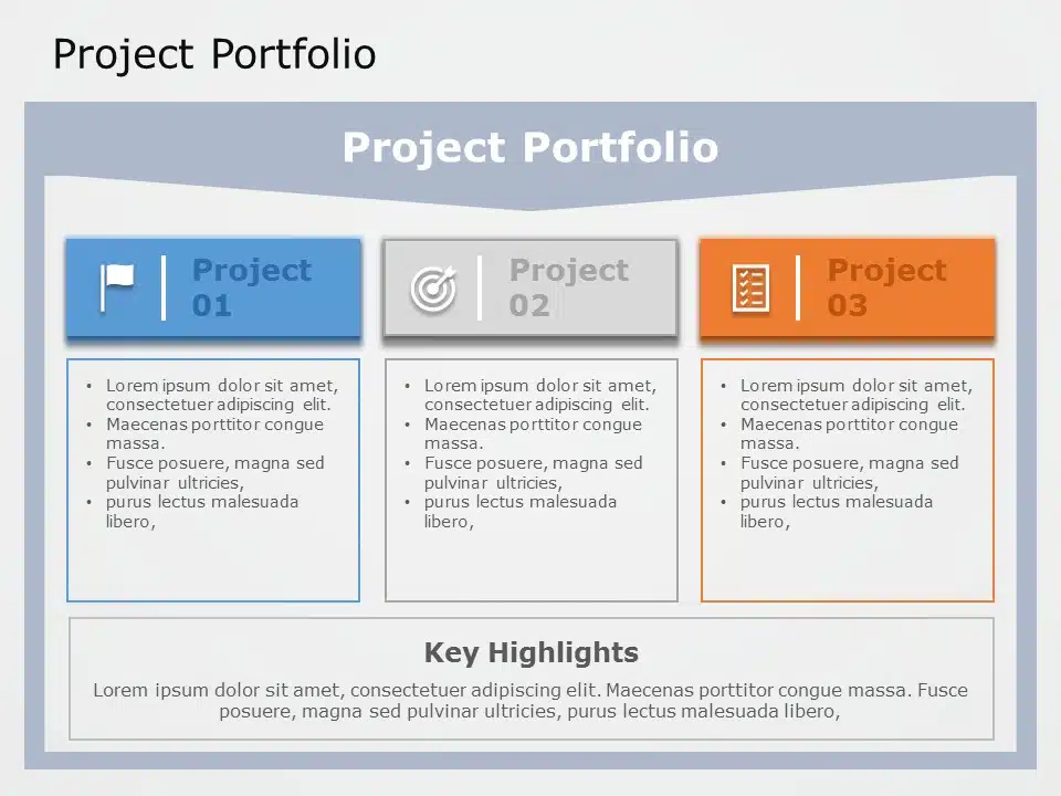 Project Portfolio PowerPoint Template 02 & Google Slides Theme