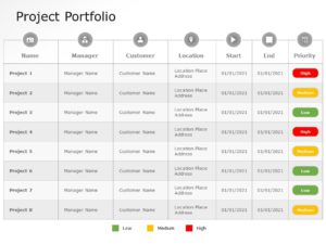 Project Portfolio PowerPoint Template SlideUpLift