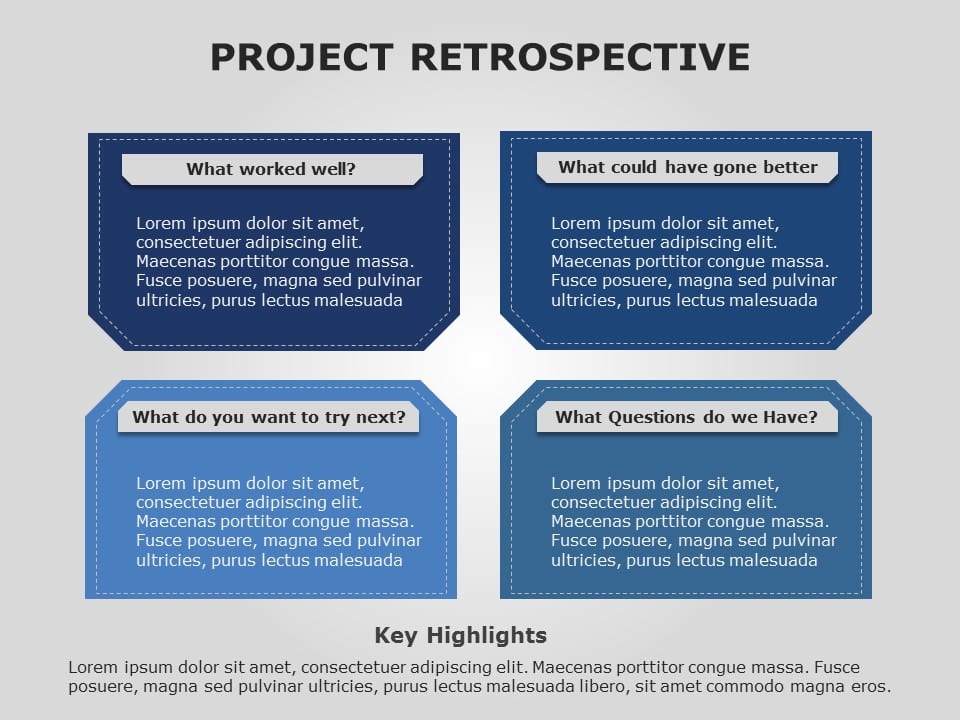 Project Retrospective 02 PowerPoint Template & Google Slides Theme