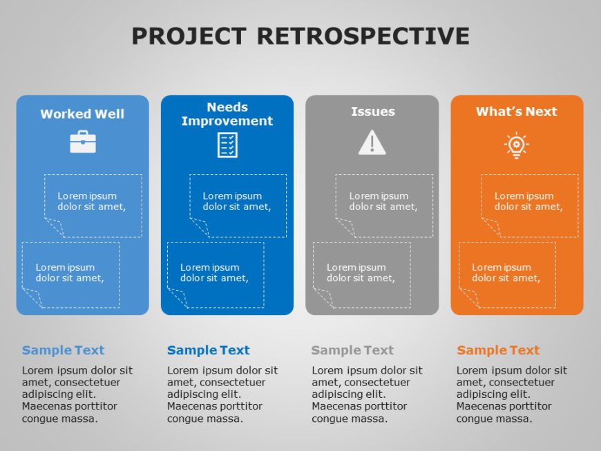 1045  Free Editable Project Retrospective Templates for PowerPoint
