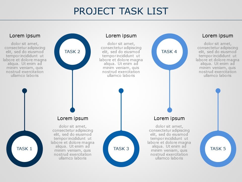 Project Task List 08 PowerPoint Template