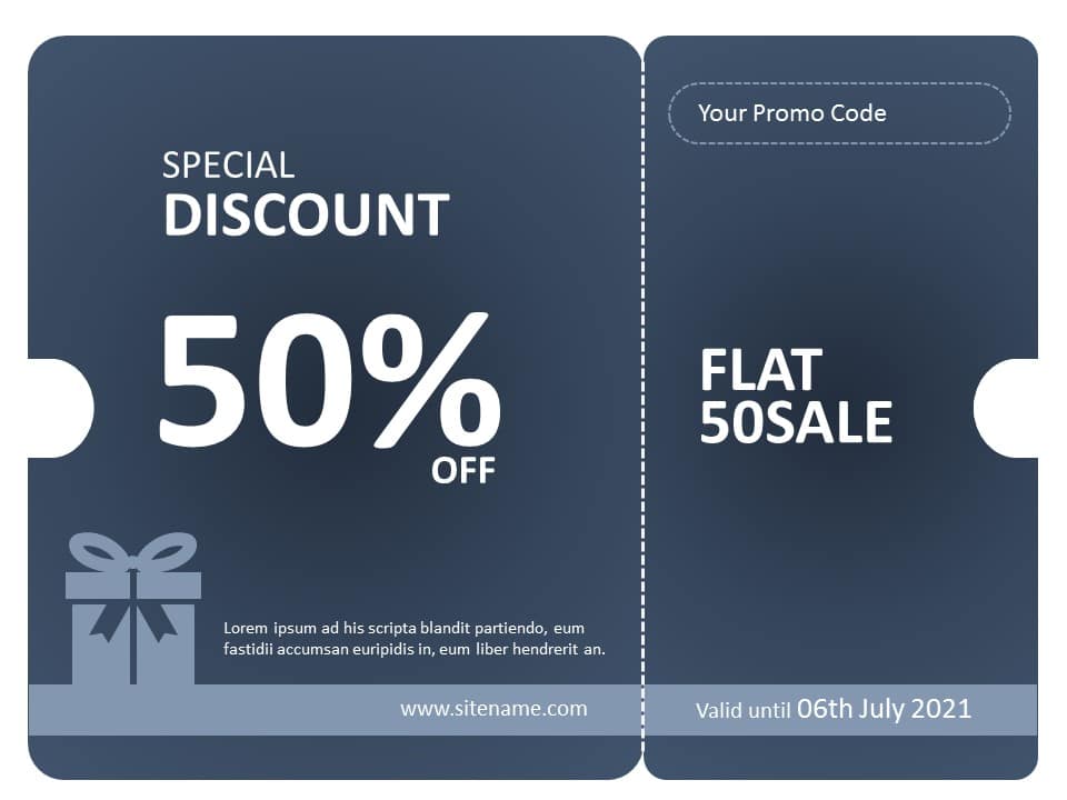 promo code 02 PowerPoint Template