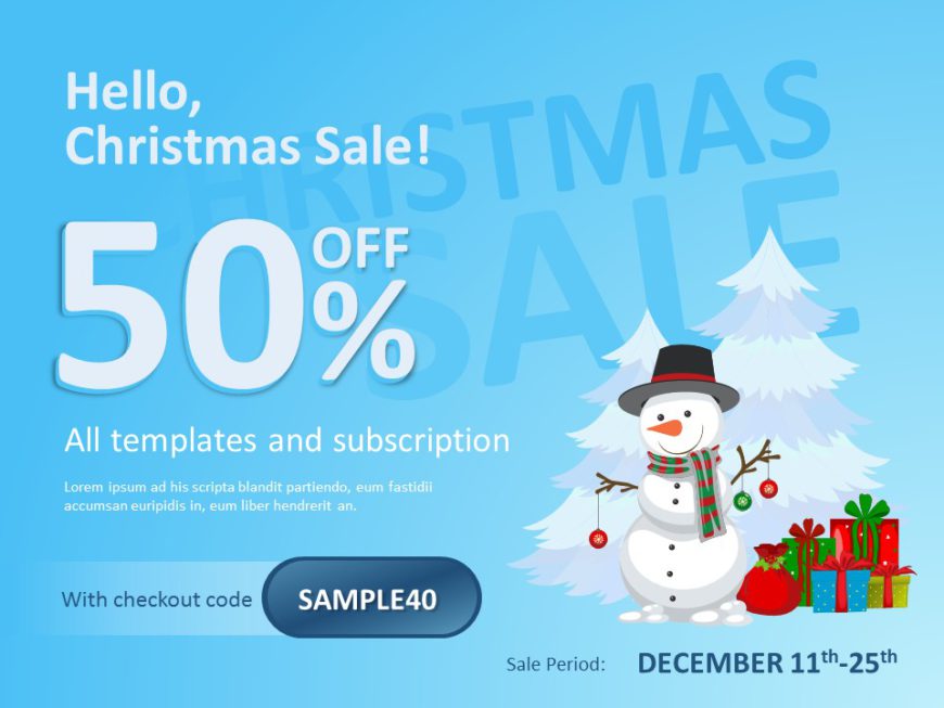 Promo code 03 PowerPoint Template