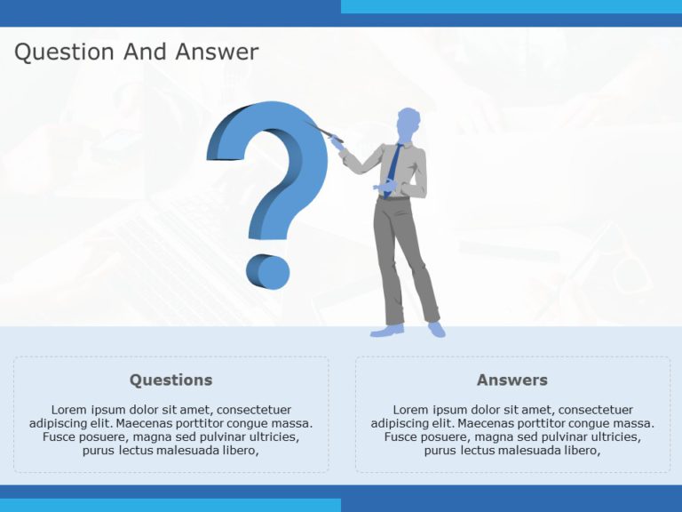 Question And Answer PowerPoint Template & Google Slides Theme