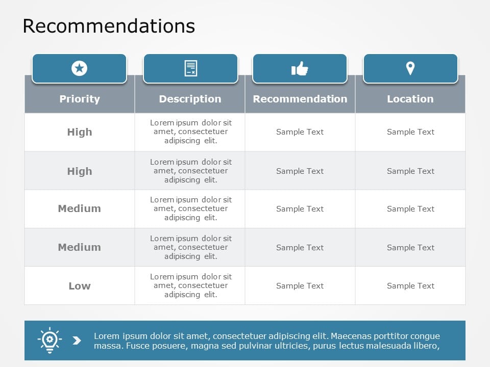 Recommendations 01 PowerPoint Template