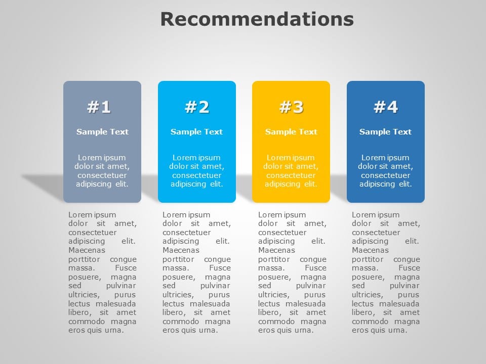 Recommendations 06 PowerPoint Template