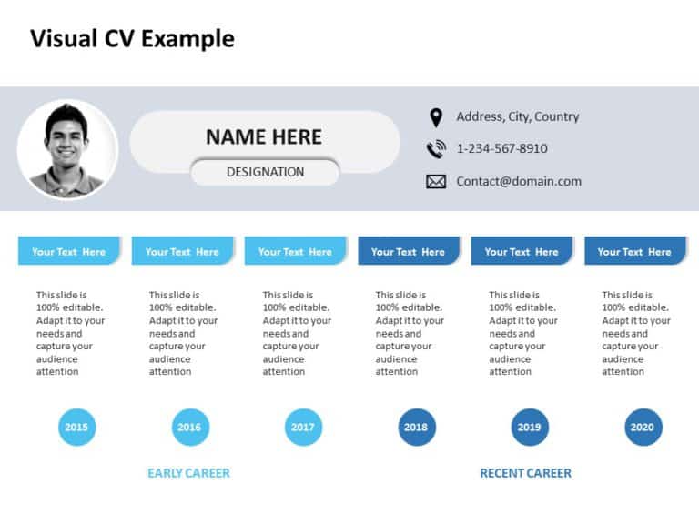 Resume Timeline 02 PowerPoint Template