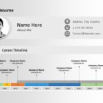 Resume Timeline PowerPoint Template 04 & Google Slides Theme