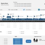 Resume Timeline 05 PowerPoint Template & Google Slides Theme
