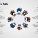 Round Table Conference 01 PowerPoint Template & Google Slides Theme