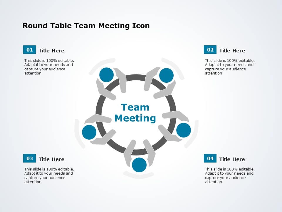Round Table Powerpoint Example Round Table Conference 03 PowerPoint Template