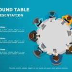 Round Table Conference 05 PowerPoint Template & Google Slides Theme