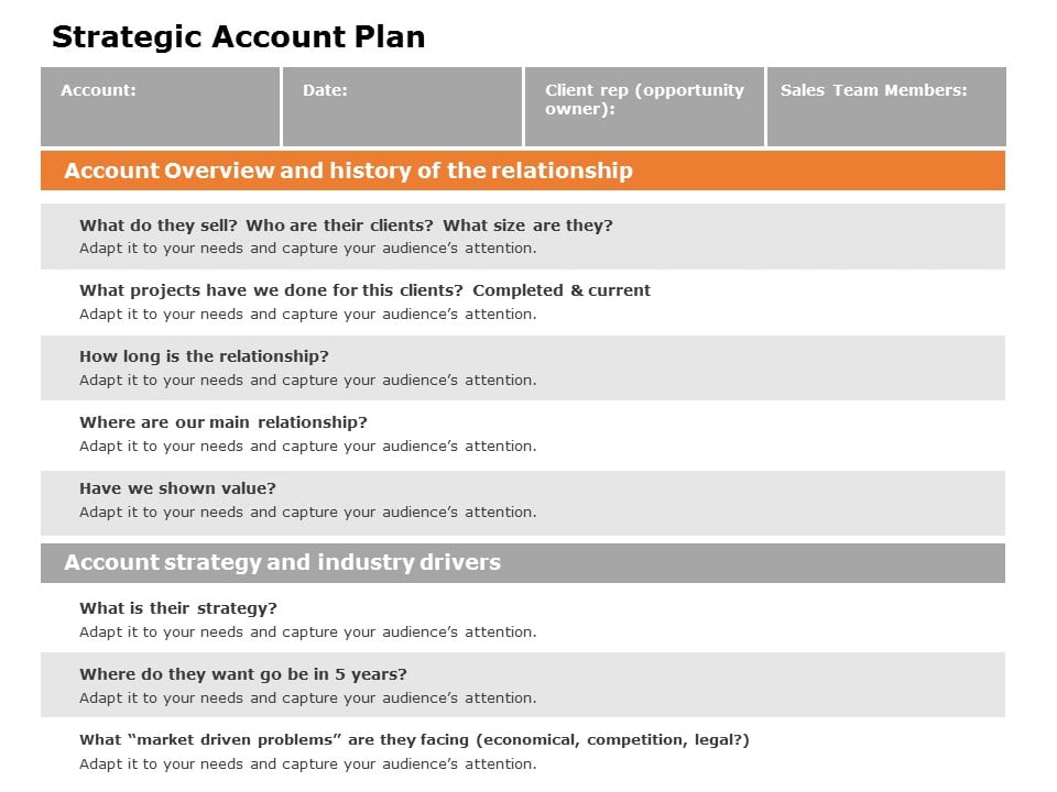 Sales Account Planning 02 PowerPoint Template