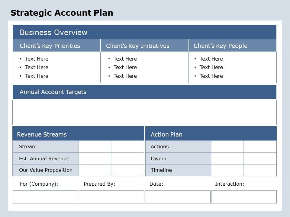 Sales Account Planning 06 PowerPoint Template