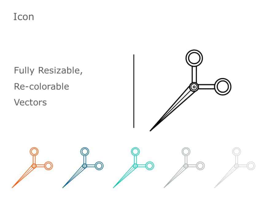 Scissor Icon 02 PowerPoint Template