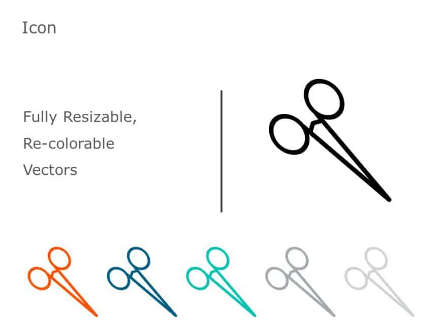 Scissor Icon 04 PowerPoint Template