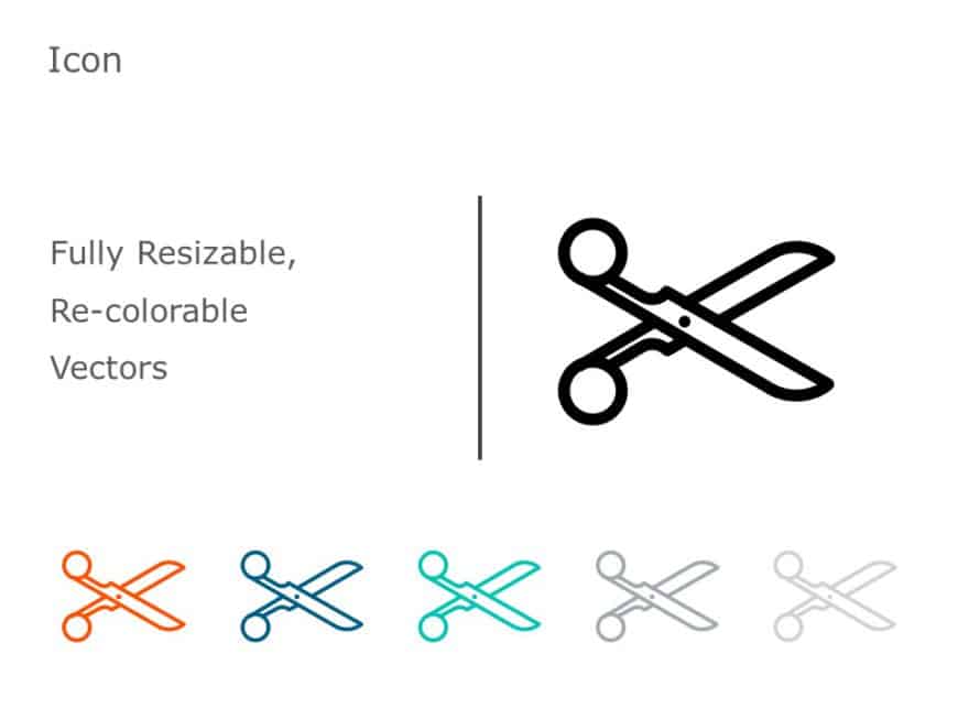 Scissor Icon 06 PowerPoint Template