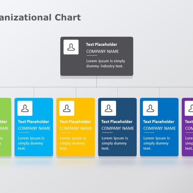 Project Team Organization Chart PowerPoint Template | SlideUpLift