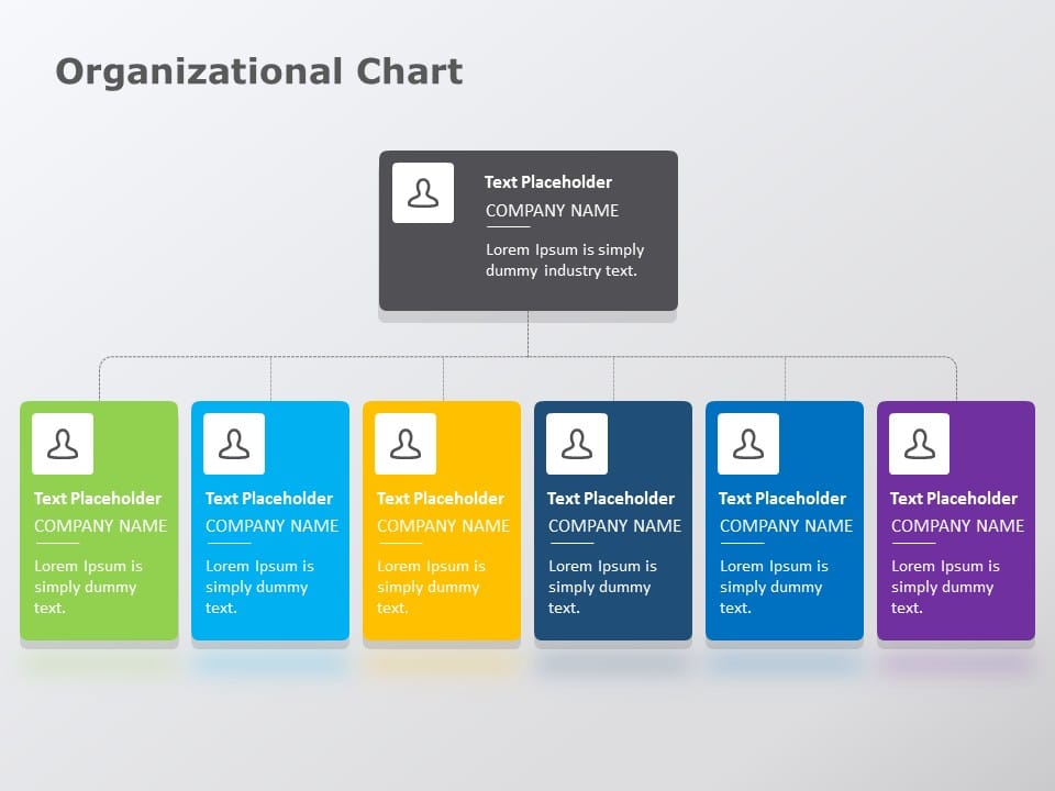 Simple Organization Chart PowerPoint Template
