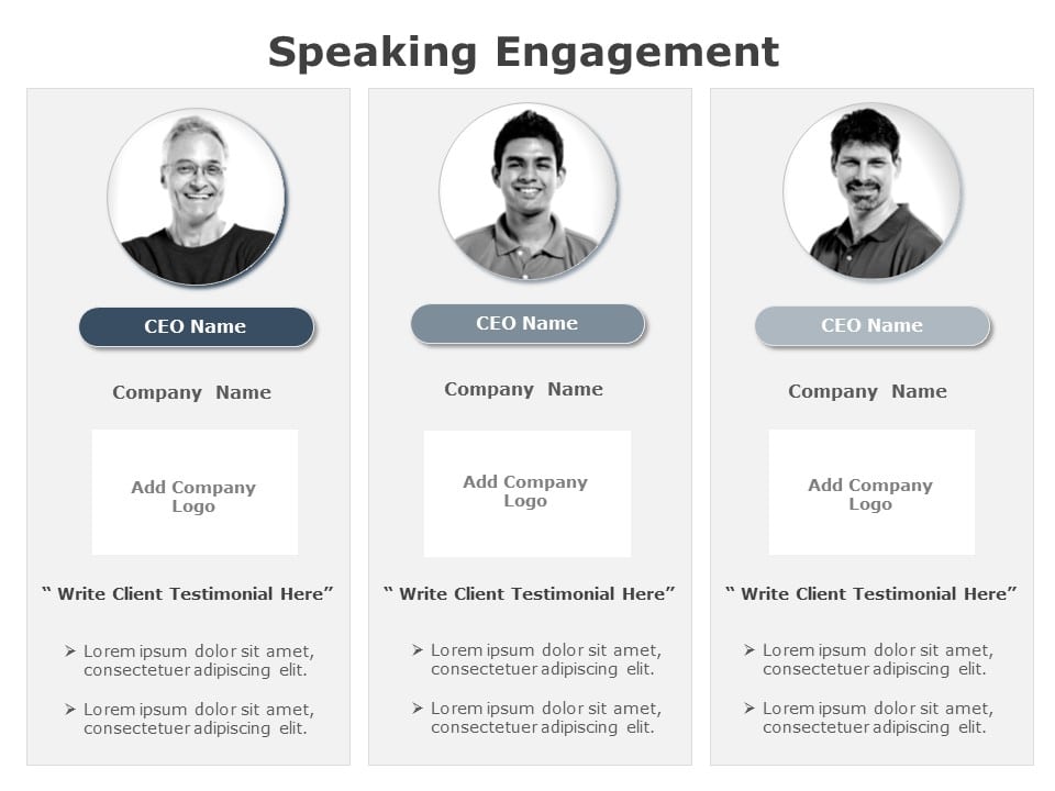 Speaking Engagement 01 PowerPoint Template