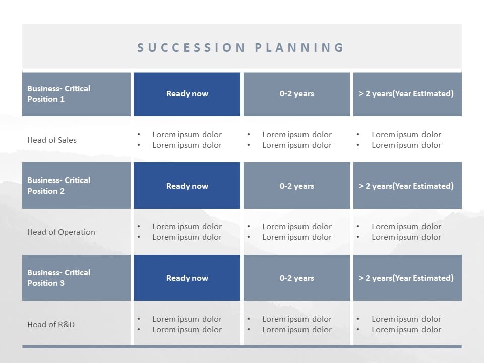 Succession Planning 01 PowerPoint Template
