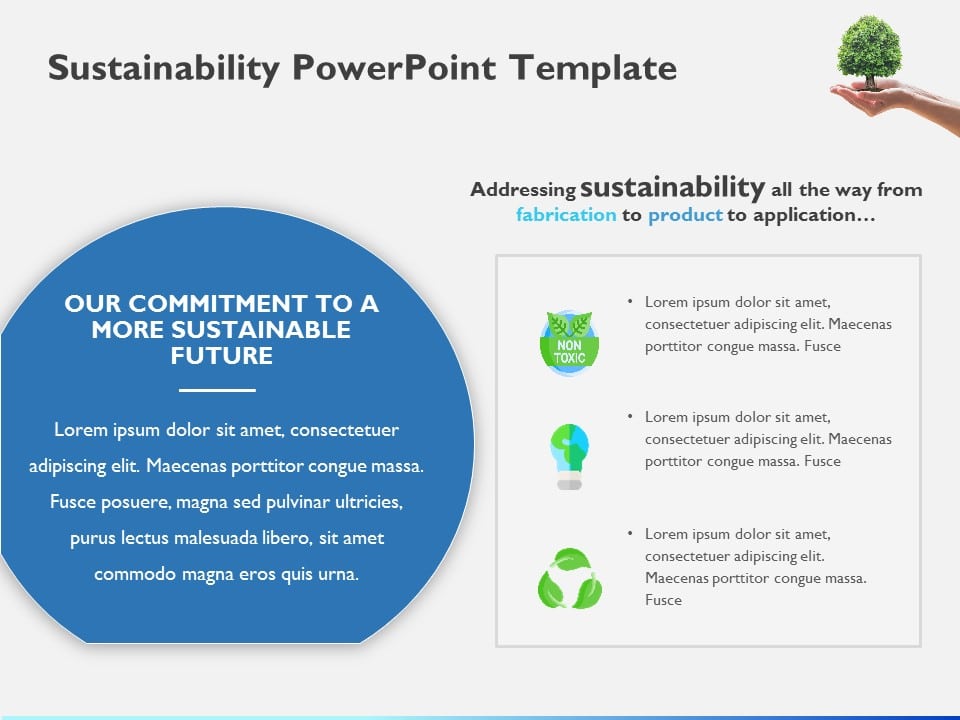Sustainability Slide PowerPoint Template & Google Slides Theme