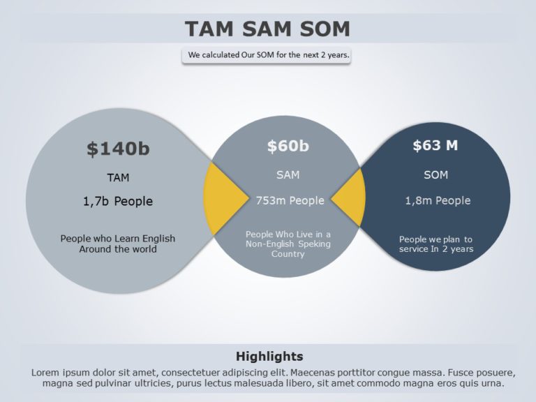 TAM SAM SOM 01 PowerPoint Template & Google Slides Theme