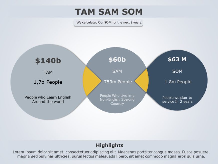 TAM SAM SOM 01 PowerPoint Template