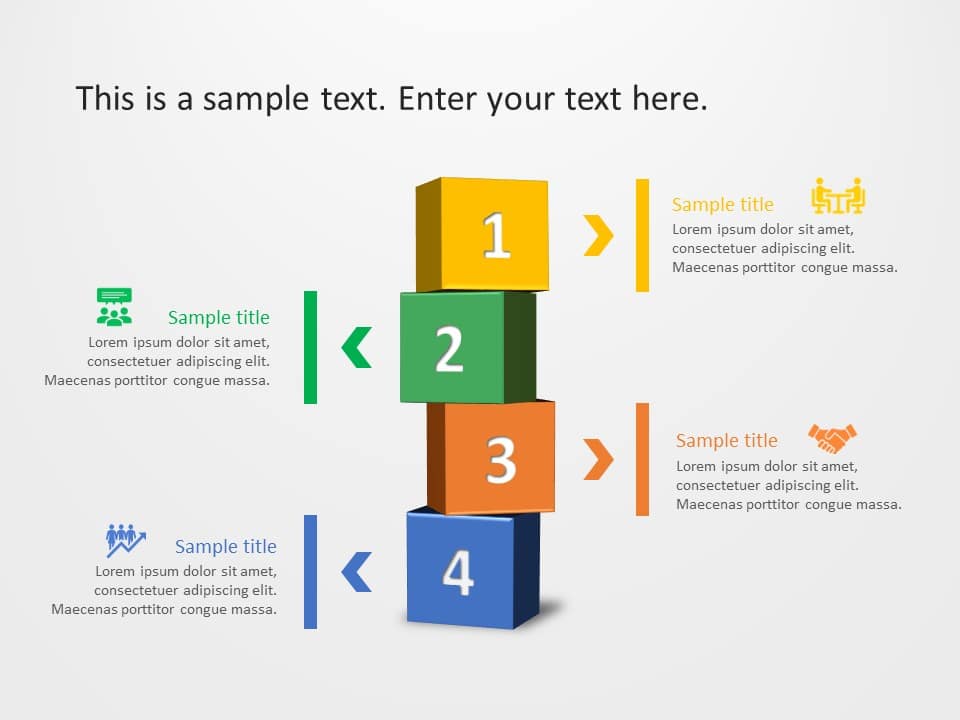 Effective Building Blocks PowerPoint Template Slide Design 