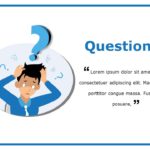 Thank You Slide with Questions PowerPoint Template & Google Slides Theme