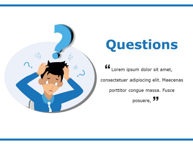 Thank You Slide with Questions PowerPoint Template